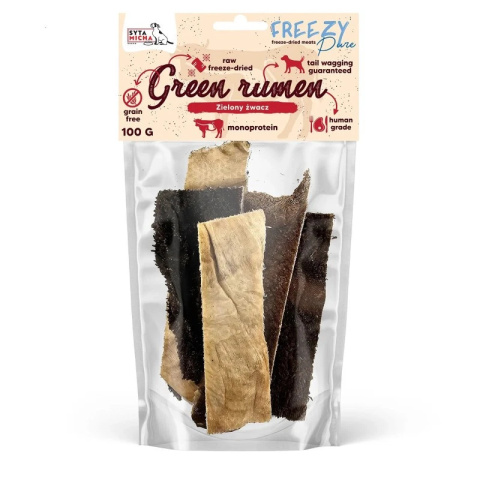 Syta Micha - FREEZY Pure 80g - 100% liofilizowany zielony żwacz wołowy dla psa