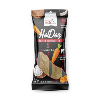 Syta Micha - Hot Dog do żucia dla psa - królik z MCT 2 szt.