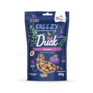 Syta Micha - Liofilizowane przysmaki dla psa Kaczka ze śliwką FREEZY 40g