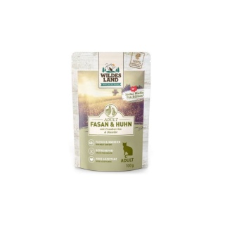 WILDES LAND CAT Classic Fasan Huhn - bażant i kurczak z żurawiną 100g