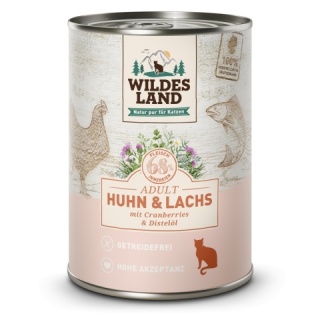 WILDES LAND CAT Classic Huhn Lachs - kurczak i łosoś z żurawiną (100g)