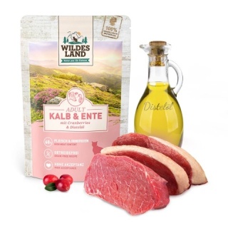 WILDES LAND CAT Classic Kalb Ente - cielęcina i kaczka z żurawiną (100g)