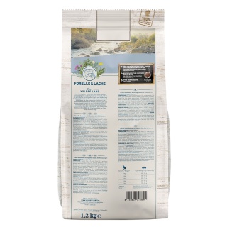 WILDES LAND CAT Forelle Lachs - pstrąg i łosoś z warzywami i ziołami (1,2kg)