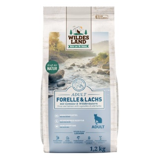 WILDES LAND CAT Forelle Lachs - pstrąg i łosoś z warzywami i ziołami (400g)