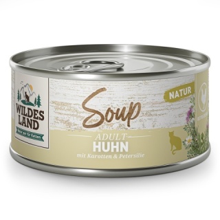 WILDES LAND CAT Huhn Soup - kurczak z marchewką i pietruszką - zupa dla kota (80g)
