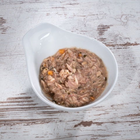 WILDES LAND CAT Thunfisch Lachs Filet - filety z tuńczyka i łososia (80g) WILDES LAND CAT Thunfisch Lachs Filet - filety z tuńczyka i łososia (80g)