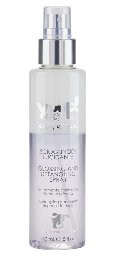 Yuup! Home Glossing and Detangling Spray 150ml - odżywczy preparat dwufazowy, ułatwiający rozczesywanie i nabłyszczający sierść Yuup! Home Glossing and Detangling Spray 150ml - odżywczy preparat dwufazowy, ułatwiający rozczesywanie i nabłyszczający sierść