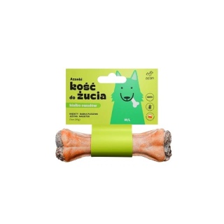 Azanki - Kość do żucia M/L z insektami, babką płesznik, jeżyną i nagietkiem 17cm