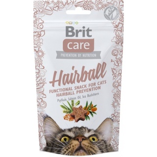 BRIT CARE Cat Snack Hairball 50g Smaczki wspomagające odkłaczanie