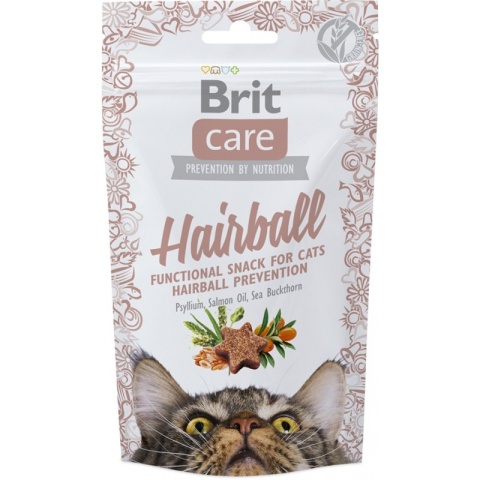BRIT CARE Cat Snack Hairball 50g Smaczki wspomagające odkłaczanie BRIT CARE Cat Snack Hairball 50g Smaczki wspomagające odkłaczanie