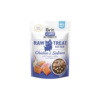 BRIT Raw Treat Cat Kitten 40g Liofilizat Kurczak Łosoś