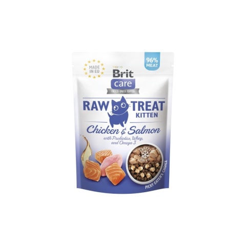 BRIT Raw Treat Cat Kitten 40g Liofilizat Kurczak Łosoś BRIT Raw Treat Cat Kitten 40g Liofilizat Kurczak Łosoś