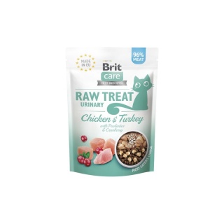 BRIT Raw Treat Cat Urinary 40g Liofilizat wspomaga Układ moczowy Kurczak Indyk