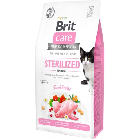BRIT CARE CAT Grain-Free Sterilized Sensitive 2kg Królik dla Wrażliwych