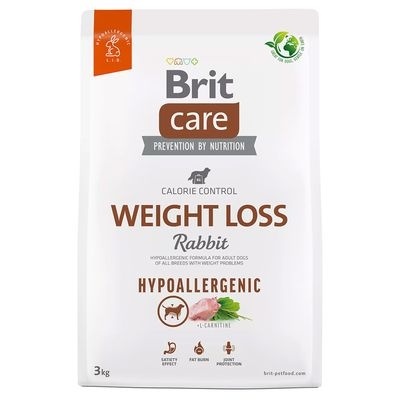 Brit Care Dog Hypoallergenic Weight Loss, królik 12 kg