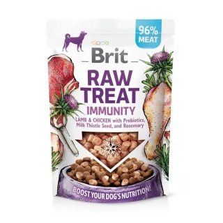 Brit - Raw Treat 40g - Immunity - Liofilizowany kurczak i jagnięcina, Wspomaga odporność