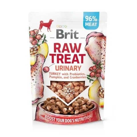 Brit - Raw Treat 40g - Urinary - Liofilizowany indyk, wspomaga pracę pęcherza moczowego