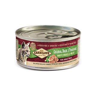 CARNILOVE CAT Adult Chicken, Duck and Pheasant 100g kurczak kaczka bażant