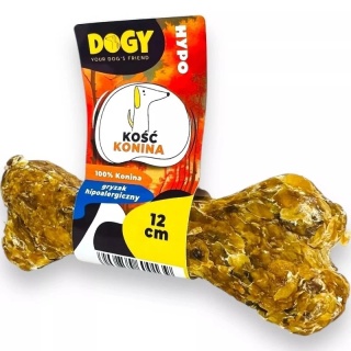 DOGY HYPO - Kość z Koniny 12cm, na dłuższe gryzienie