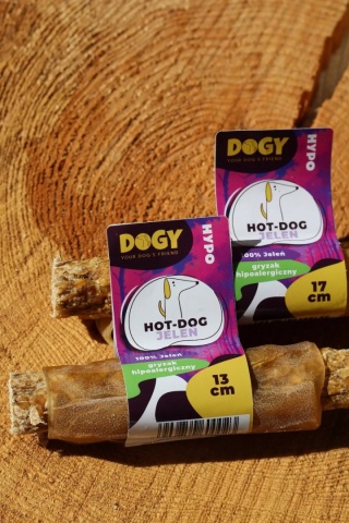 DOGY HYPO - Hot-Dog z Jelenia 17cm