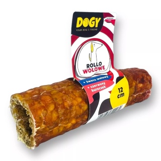 DOGY - ROLLO Wołowe Rurka ze Żwaczem i Burakiem 12 cm