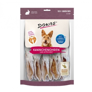 DOKAS uszy królicze 180g z sierścią