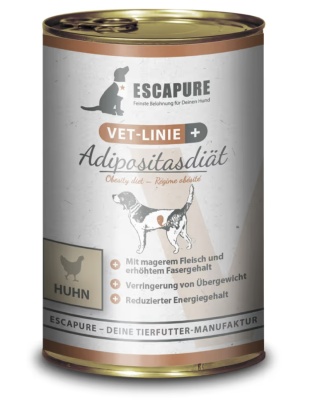 Escapure VET Adipositasdiat Huhn - mokra karma dla psów z nadwagą, kurczak