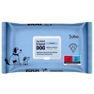 LUBA - my best friend DOG Nawilżane chusteczki do oczyszczania i ochrony skóry oraz sierści Twojego Pupila