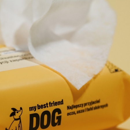 LUBA - my best friend DOG Nawilżane chusteczki do wrażliwych miejsc - oczu, uszu i fałd skórnych, kompaktowe opakowanie