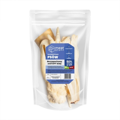 Meat Stuff – BezZapachowy zeSTUFF Naturalny Biały 6szt. Delikatne Gryzaki dla Psa, 100% Naturalne, Bez Intensywnego Aromatu