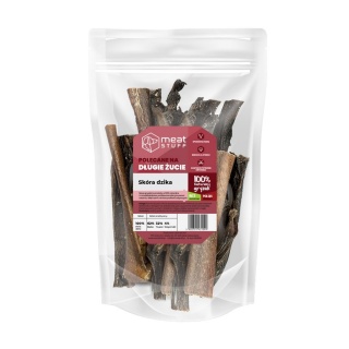 Meat Stuff – Naturalna Skóra Dzika 15 cm (500 g) | Twardy Gryzak, Długi Czas Żucia, 100% Naturalny