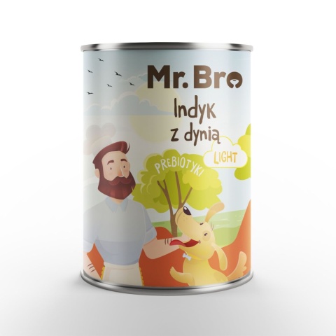 Mr. Bro LIGHT Indyk z Dynią 400g