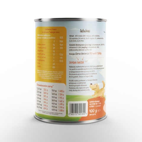 Mr. Bro LIGHT Indyk z Dynią 400g