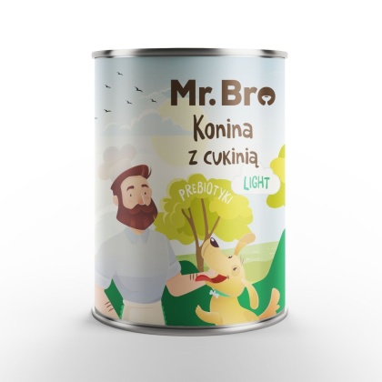 Mr. Bro LIGHT Konina z cukinią 400g