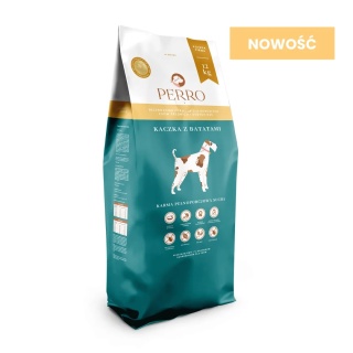 PERRO Kaczka z batatami dla dorosłych psów średnich i dużych ras 1kg