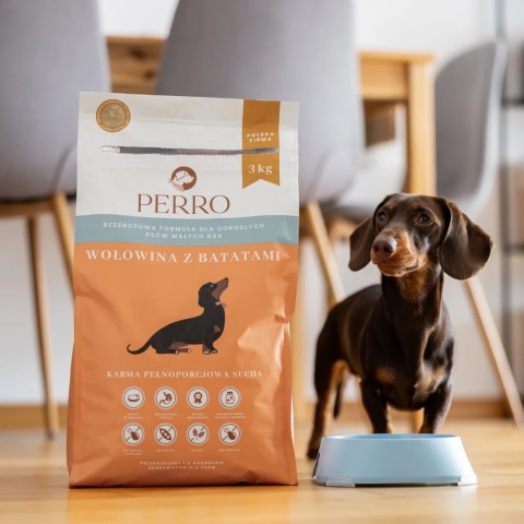 Perro Wołowina z batatami dla dorosłych psów małych ras 1 kg