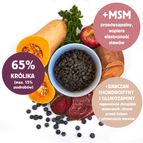 SLOW DOG KARMA TŁOCZONA NA ZIMNO - Królik & Superfoods - Cold Pressed Rabbit 3 KG