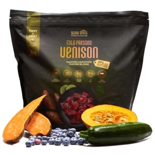 SLOW DOG KARMA TŁOCZONA NA ZIMNO - Dziczyzna & Superfoods - Cold Pressed Venison3 KG