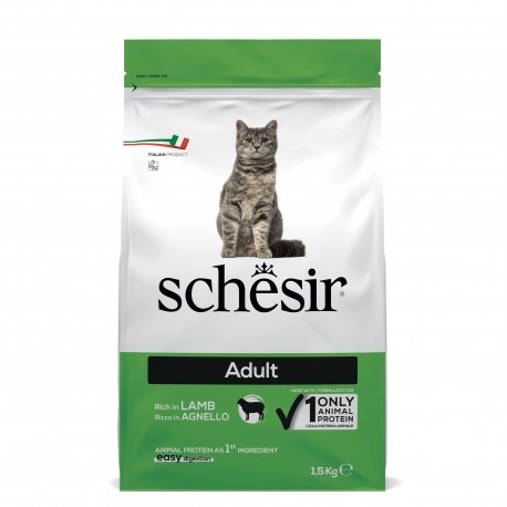 Schesir Original, karma sucha, dla dorosłego kota, jagnięcina, 1,5 kg
