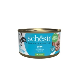 Schesir karma mokra, dla kotów, tuńczyk w galarecie, 85 g, puszka