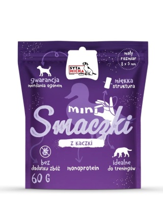 Syta Micha Mini smaczki dla psa z kaczki 60g