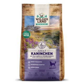 WILDES LAND DOG Kaninchen - królik z ziemniakami i ziołami 12kg