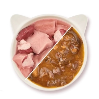 WOW CAT Filets Ente Huhn in sauce - kawałki kaczki i kurczaka w sosie (85g)