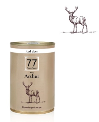 77 SevenSeven Karma mokra dla psa Arthur z jeleniem dynią i żurawiną puszka 400g