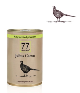 77 SevenSeven Karma mokra dla psa Julius Caesar z bażantem puszka 400g