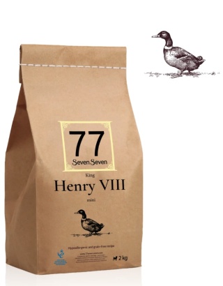 77 SevenSeven Karma sucha dla psa Henry VIII z kaczką bez zbóż 2 kg