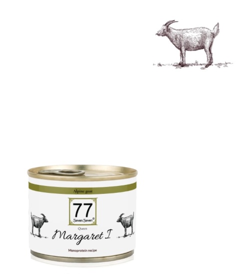 77 SevenSeven Karma mokra dla kota Margaret I z koźliną alpejską puszka 200g