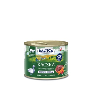 BALTICA SMAKI REGIONÓW Karma mokra dla Kota dorosłego KACZKA Pasztet 185g