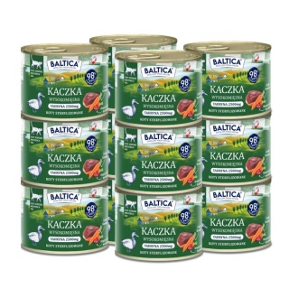 BALTICA SMAKI REGIONÓW Karma mokra dla Kota dorosłego KACZKA Pasztet 185g