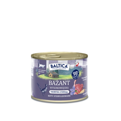BALTICA SMAKI REGIONÓW Karma mokra dla Kota dorosłego Bażant Pasztet 185g